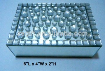 comely wholesale flat glass jewelry boxes handicrafts