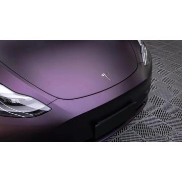 Ultra Matte Black to Purple Discoloration In water Car Wrap Film