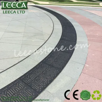 Circle pattern paving stone on net