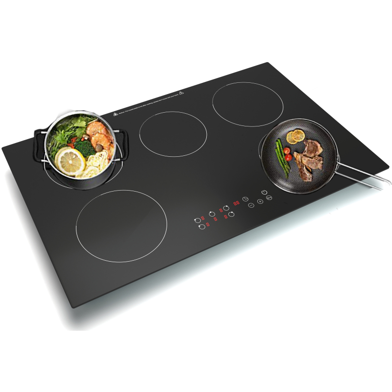 Built In 5 Plate Induction Hob Electric Stove 6800W Induction Cooktop 240V Power Boost Burners Induction Cooker