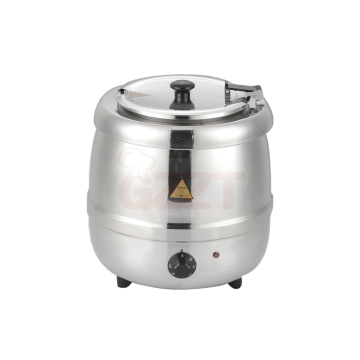 Simple Operation Fast Heating Commercial Electric Soup Kettle 220V 110V Black Stainless Steel