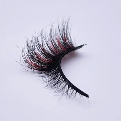 red mink cat eye lashes color cateye eyelashes