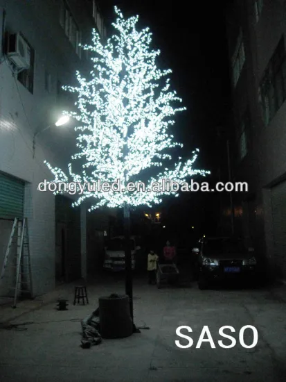 Cone-shape led cherry blossom tree light through SASO test
