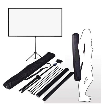 100" Matte White Portable Tripod Stand Projection Screen