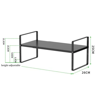 Metal double layer storage rack