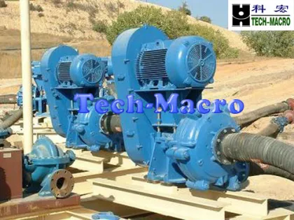 Double casing electric power slurry pump for industrial