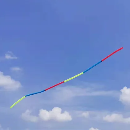 Colorful Chemical Fiber Kite Tail Ribbon - Easy to Fly Foldable Kite for Outdoor Activities and Gifts