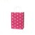 2015 Custom branded paper bags for clothing and shopping, red floral print kraft paper bags with twisted handles