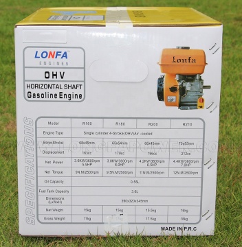 Mesin bensin berpendingin udara 6.5hp-7.5hp berkualitas tinggi dengan karburator dan camshaft