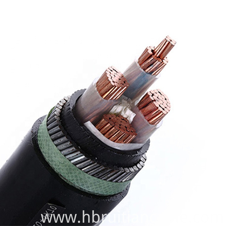 Underground Low Voltage Armored Power Cables PVC Insulation and Jacket STP Electrical Power Cables