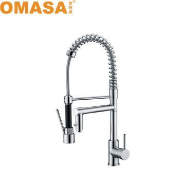 Pegangan pegangan single single chrome brass dapur faucet keran