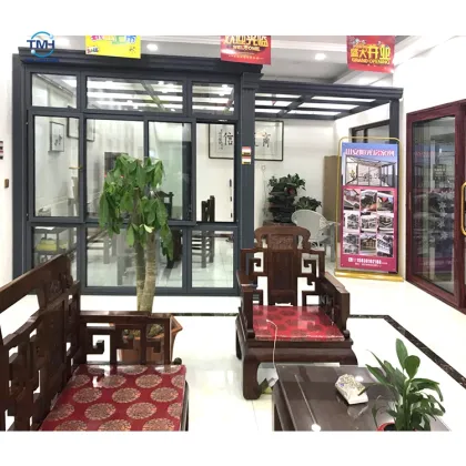 Customized standard width aluminium alloy sliding glass windows door