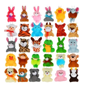 2022 Customizable Cheap Price Plush Animal Keychains: Mini Soft Cow and Bear Designs