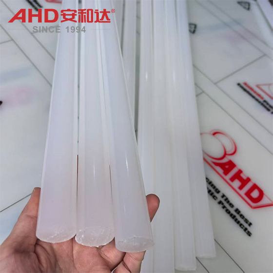 Natural polypropylene plastic rod