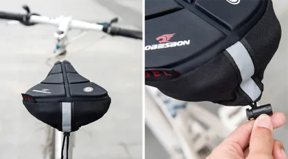 ROBESBON Breathable Cycling Bicycle Silicone Seat Pads - GEL Saddle Cover 15021