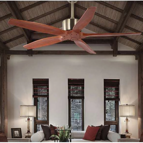 Cost-effective wooden blade ceiling fan