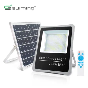 High Lumen IP65 Solar Flood Light with PIR Sensor (100W-300W)