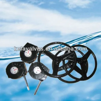 Valve part gearbox and handwheel