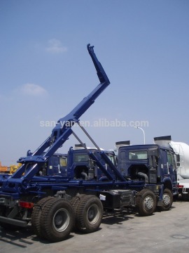 hydraulic hook lift arm roll garbage truck 8*4 25 ton 340hp