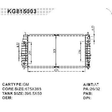 auto radiator car:GM BUICK  OEM:54272846