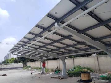 Photovoltaic panel charging carport whole system