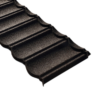 Colored metal roof tile with stone coated