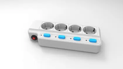 Korea KCC 4 ways individual switches extension socket