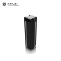 Matt black square luxury acrylic vacuum emulsion bottle