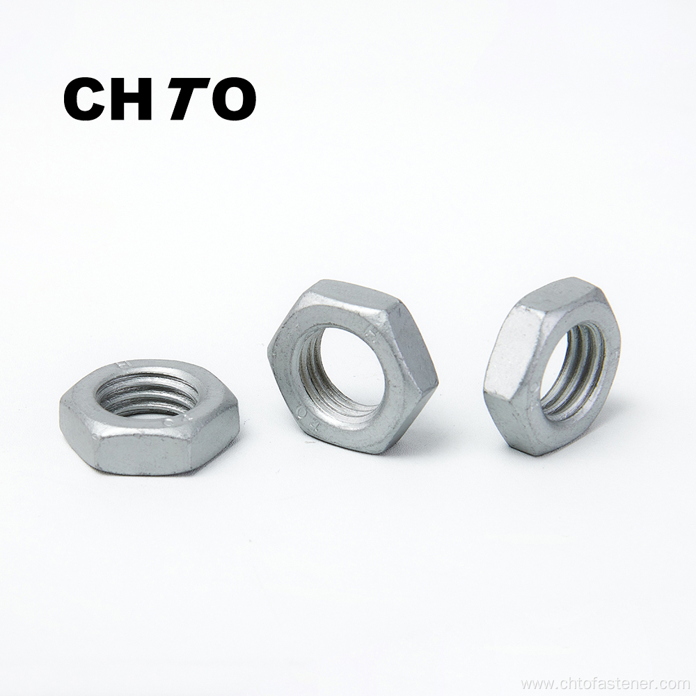 ISO8675 Grade 04 Hexagon thin nuts Dacromet