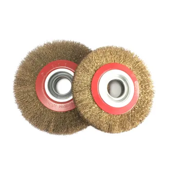 Metallic Brushes for Rust Removal - 150/200/250mm Steel Wire Brushes for Grinding Machines