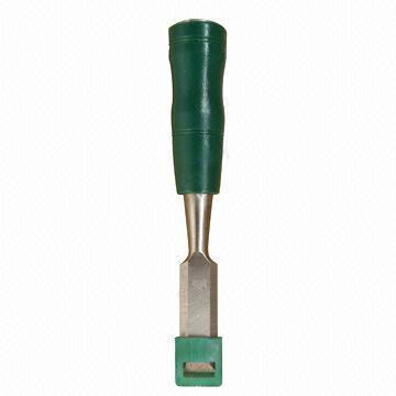 Wood Chisle with Crown Steel Cap and Beveled Edge