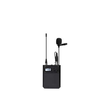 DAYA-5202 Wireless Microphone Accessories: Metal Waist Pack with Collar Clip Microphone