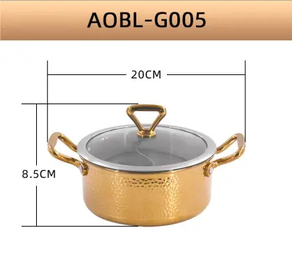 Commercial three-layer steel soup pot