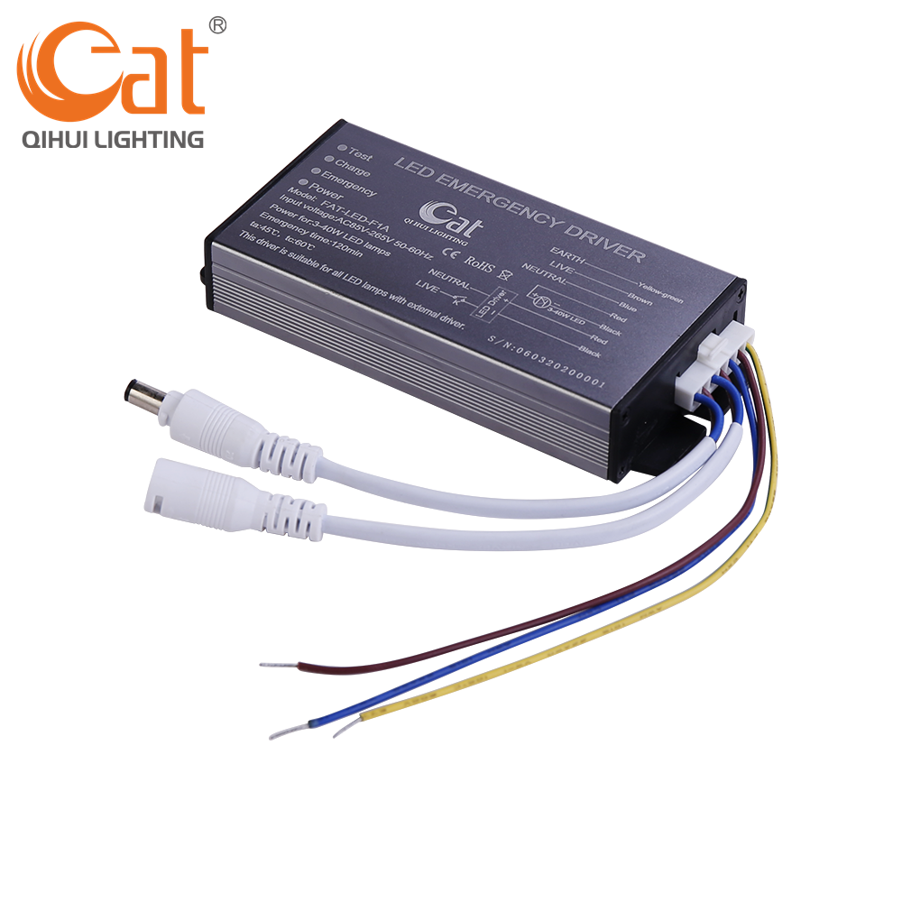 Kit de alimentación de emergencia LED con conexión de cable de CC
