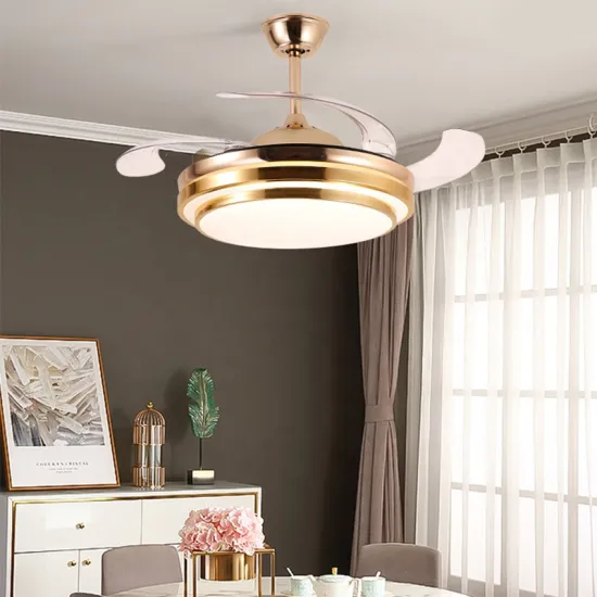 China OEM Invisible Blade Living Room Ceiling Fan Light