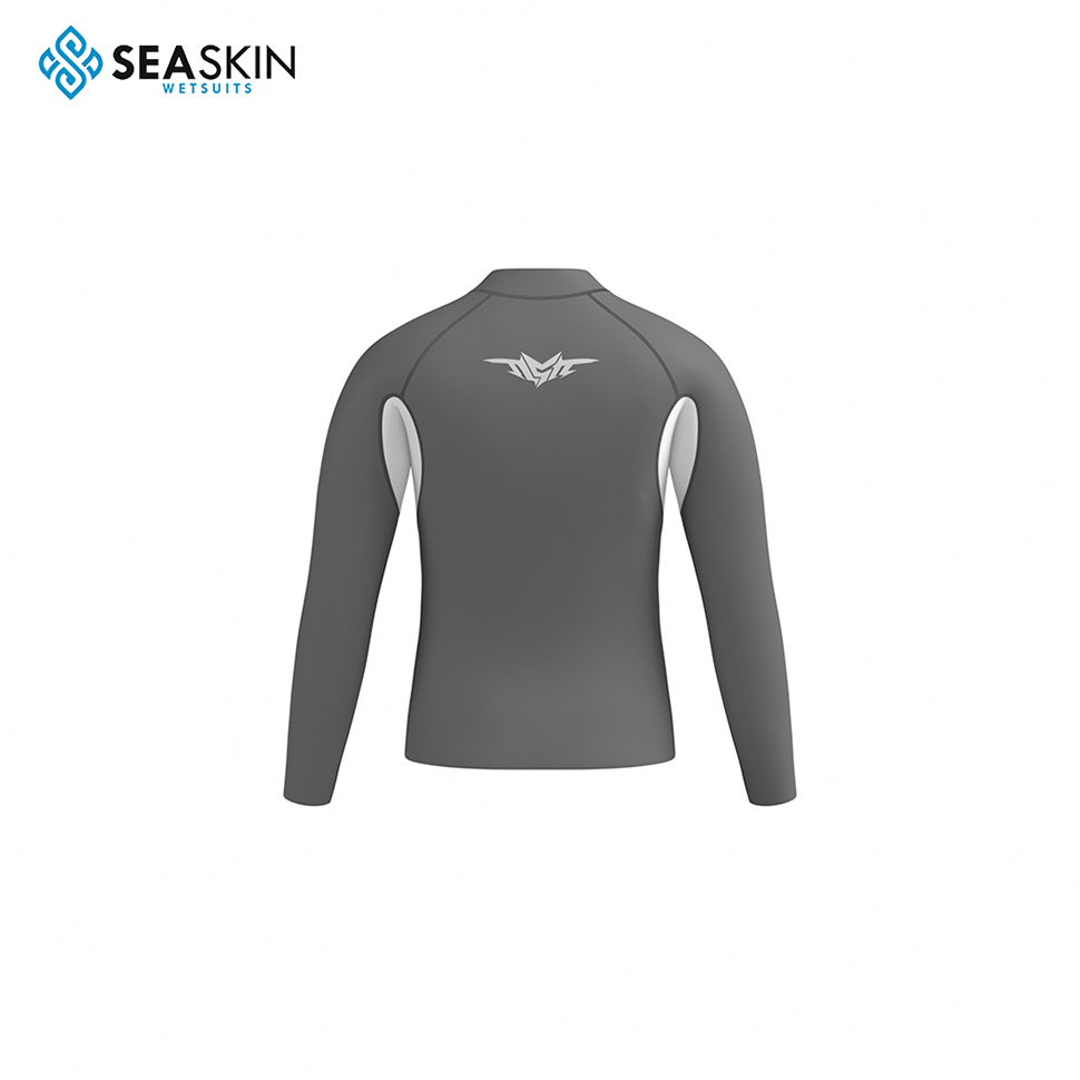 Seaskin 2mm Jacket แขนยาว Neoprene Custom Print Wetsuits Tops