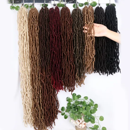 Private Label 85G Wholesale 613 18 30  Faux  Brown 14 Inch Crochet Braiding 36 24 Inches Loc Hair  Locs