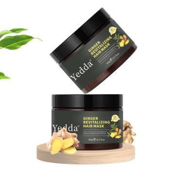 Maschera per capelli allo zenzero a badante per la riparazione dei capelli danneggiati e promozione della crescita