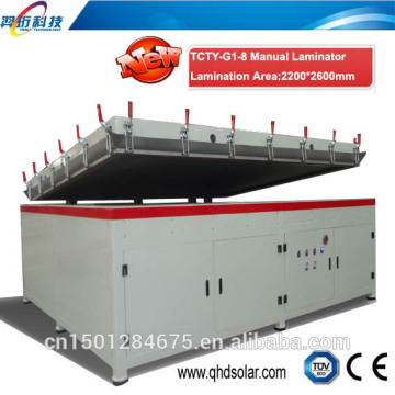 Solar panel laminator for large size module