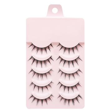 Full Strip 5 Pairs Natural Fake Eyelashes