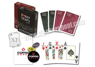 Belgium Copag Plastic Poker Stars Marked Poker Cards For Poker Analyzer
