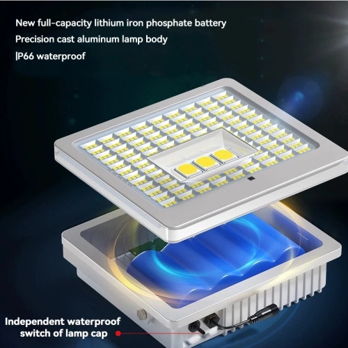 High Lumen Solar Flood Light With Remote