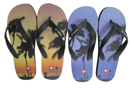 Fahion Beach PE Flip Flops Rubber Slipper For Men