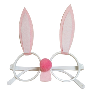 Lunettes de soleil roses en forme de lapin de Pâques