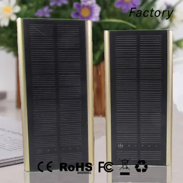 Portable rechargeable cell phone charger 6000mah solar battery