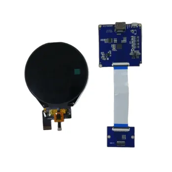 3.4 Inch Round TFT LCD Display 800x800 Capacitive Touch HDMI IPS All Viewing Angle Panel Module