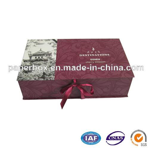 Foldable Luxury Paper Gift Box with Ribbon