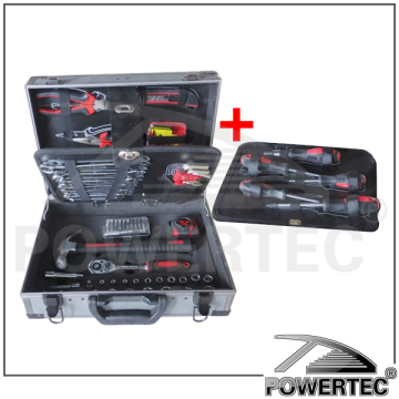 POWERTEC 88pcs Hand kit tools With Aluminium Case