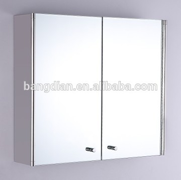 Luxury classical double doors stainless steel bathroom cabinet