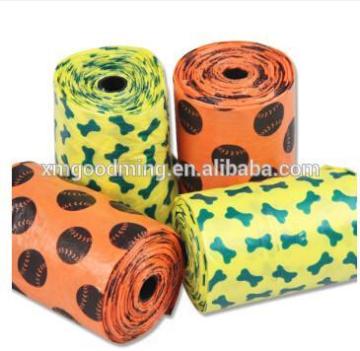 Pet Waste Bag Printed with Dots Poop Bag Dog Cleanup PE bag